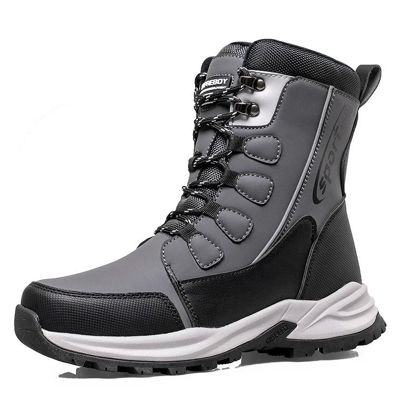 Lace-up Design Brand Couple Snow Boots