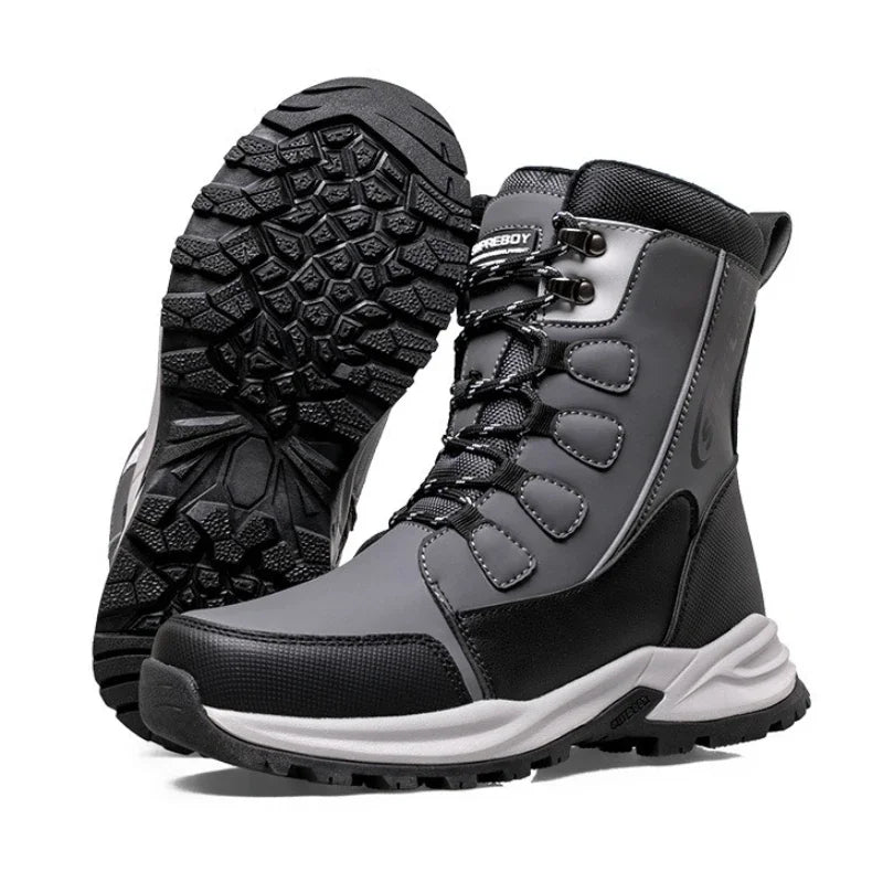 Lace-up Design Brand Couple Snow Boots