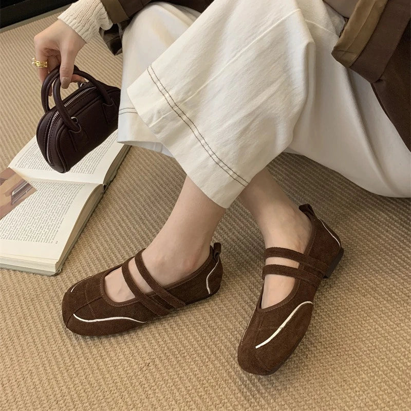 Patchwork Sewing Design Ballet Sneaker