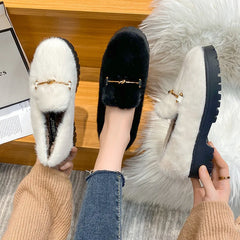 Thick-soled Fluffy Shoes