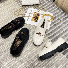Thick-soled Fluffy Shoes