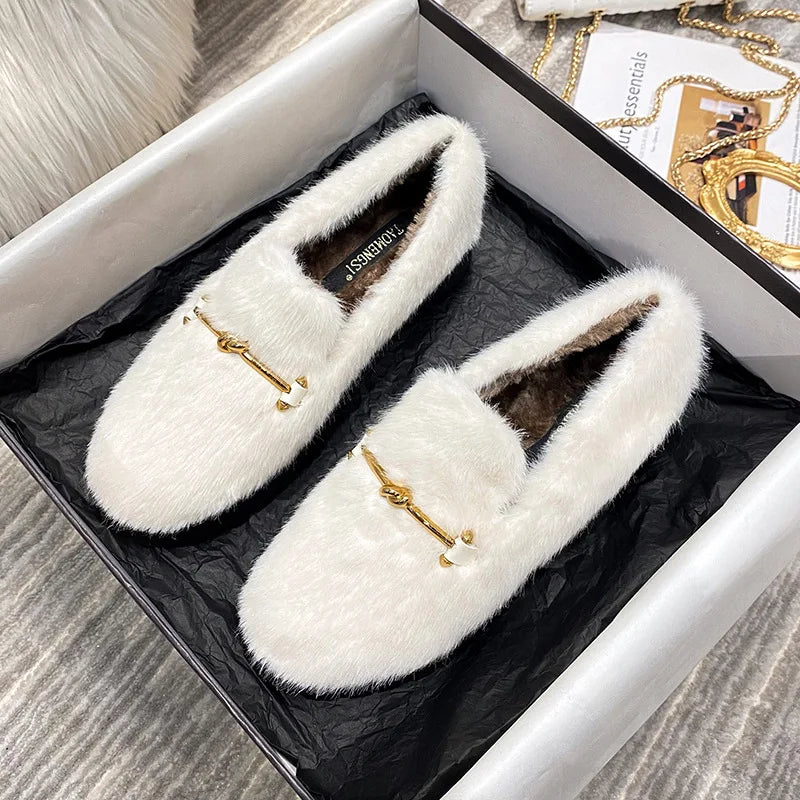 Thick-soled Fluffy Shoes