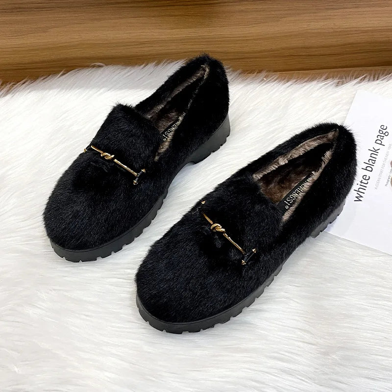 Thick-soled Fluffy Shoes