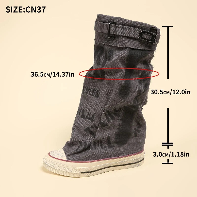 Trouser Barrel Stacking Boots