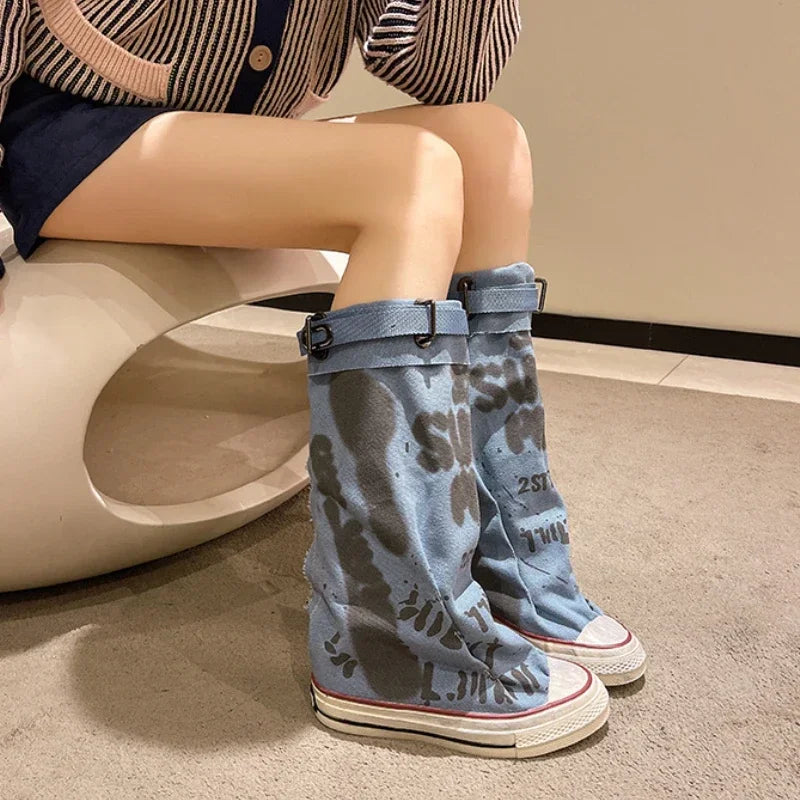 Trouser Barrel Stacking Boots
