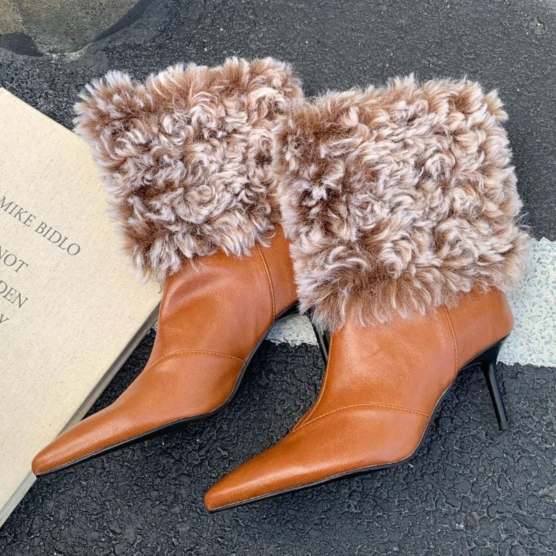 Warm Plush Ankle Boots
