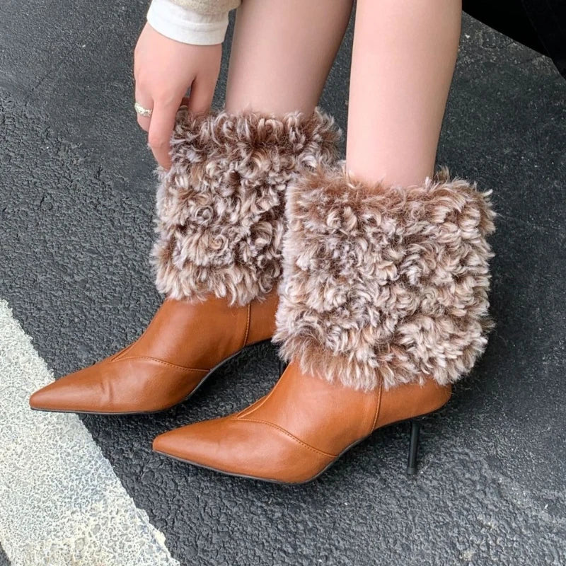 Warm Plush Ankle Boots