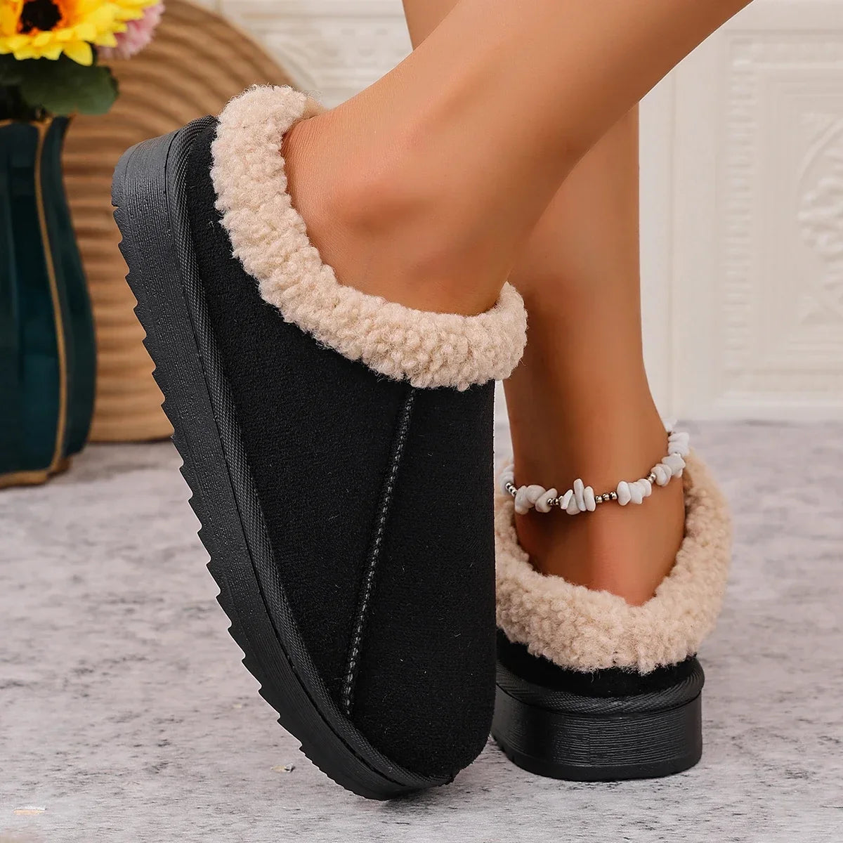 Women Fluffy Slippers