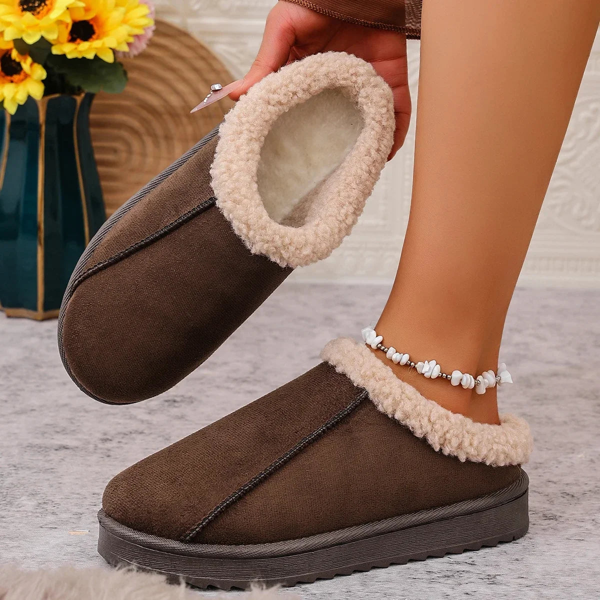 Women Fluffy Slippers