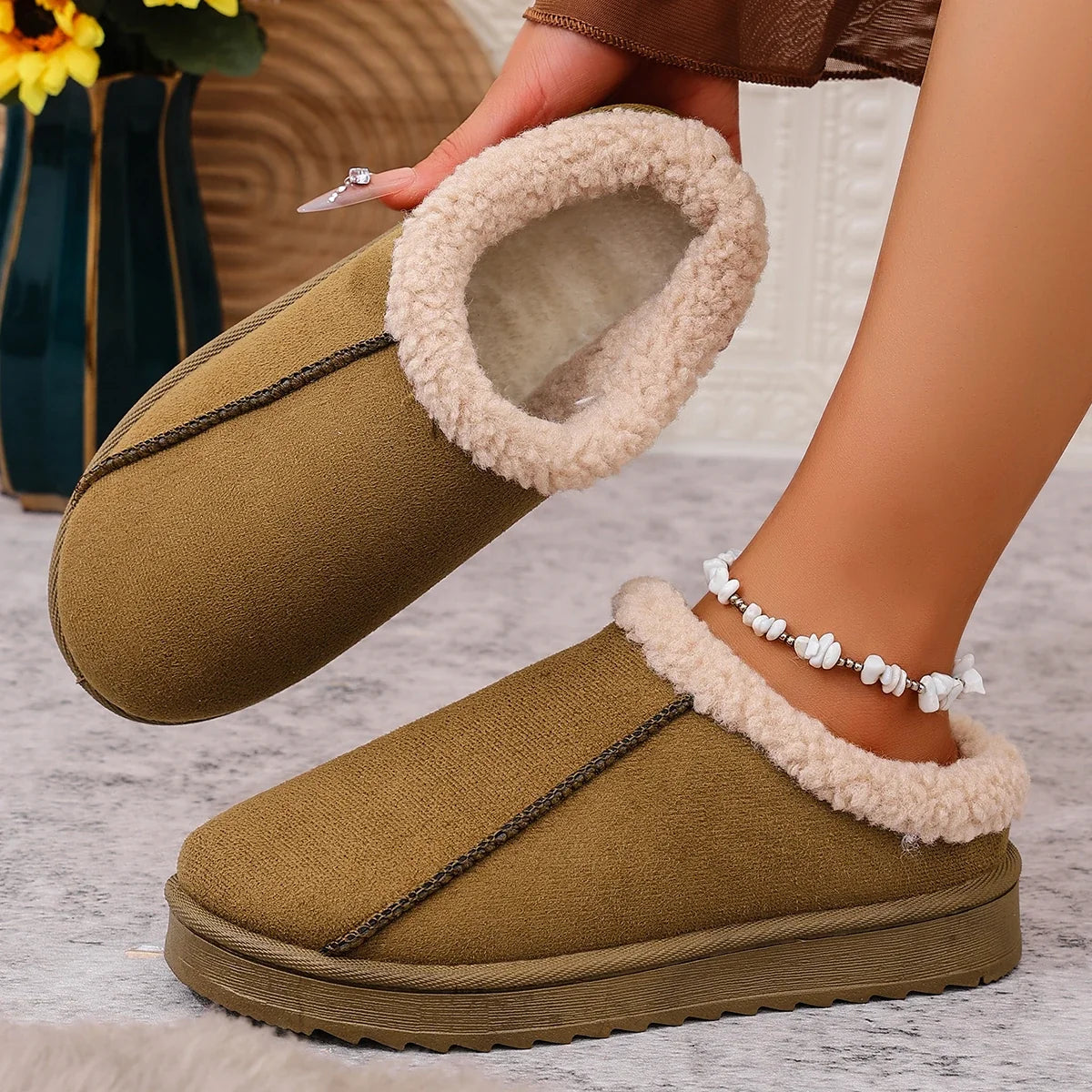 Women Fluffy Slippers