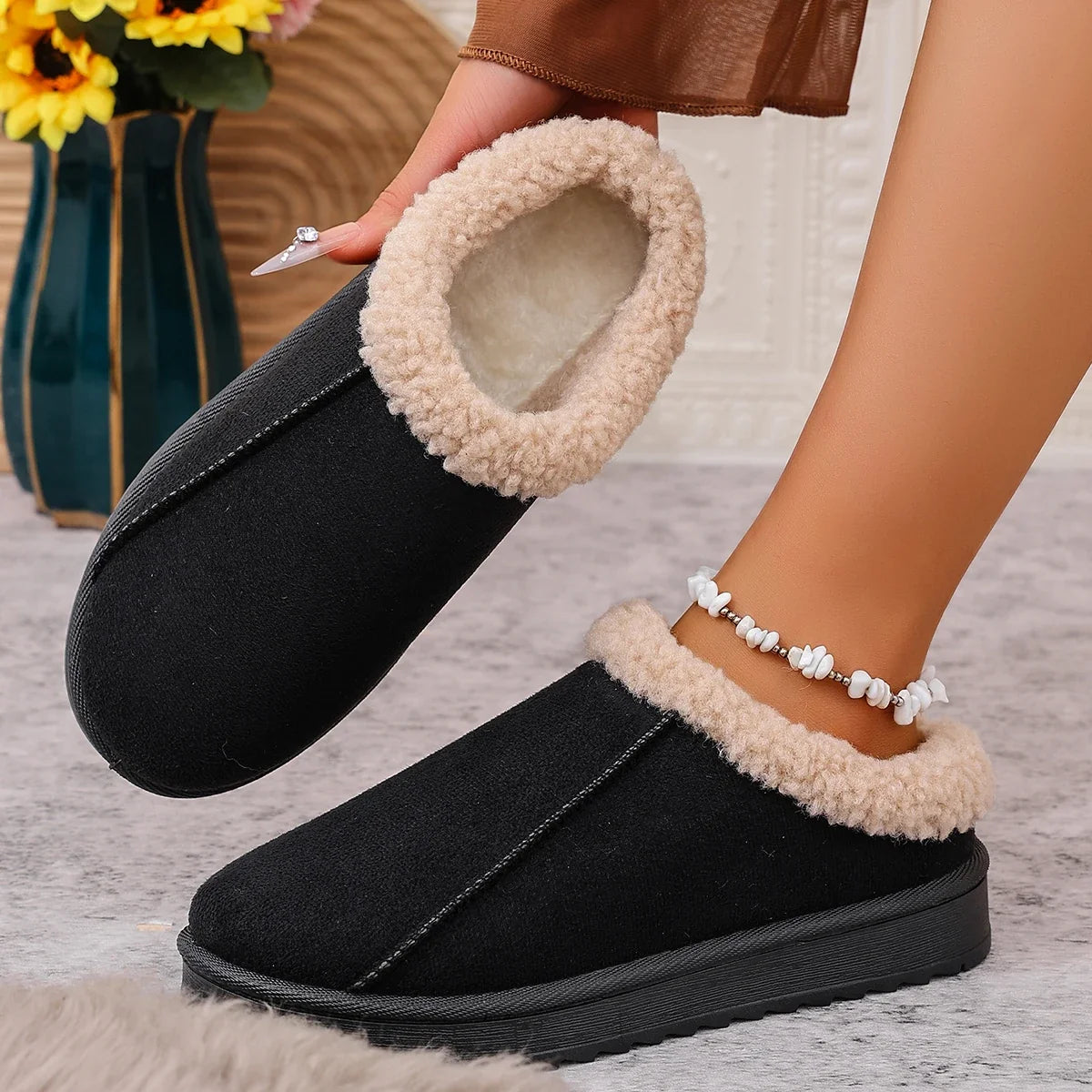 Women Fluffy Slippers