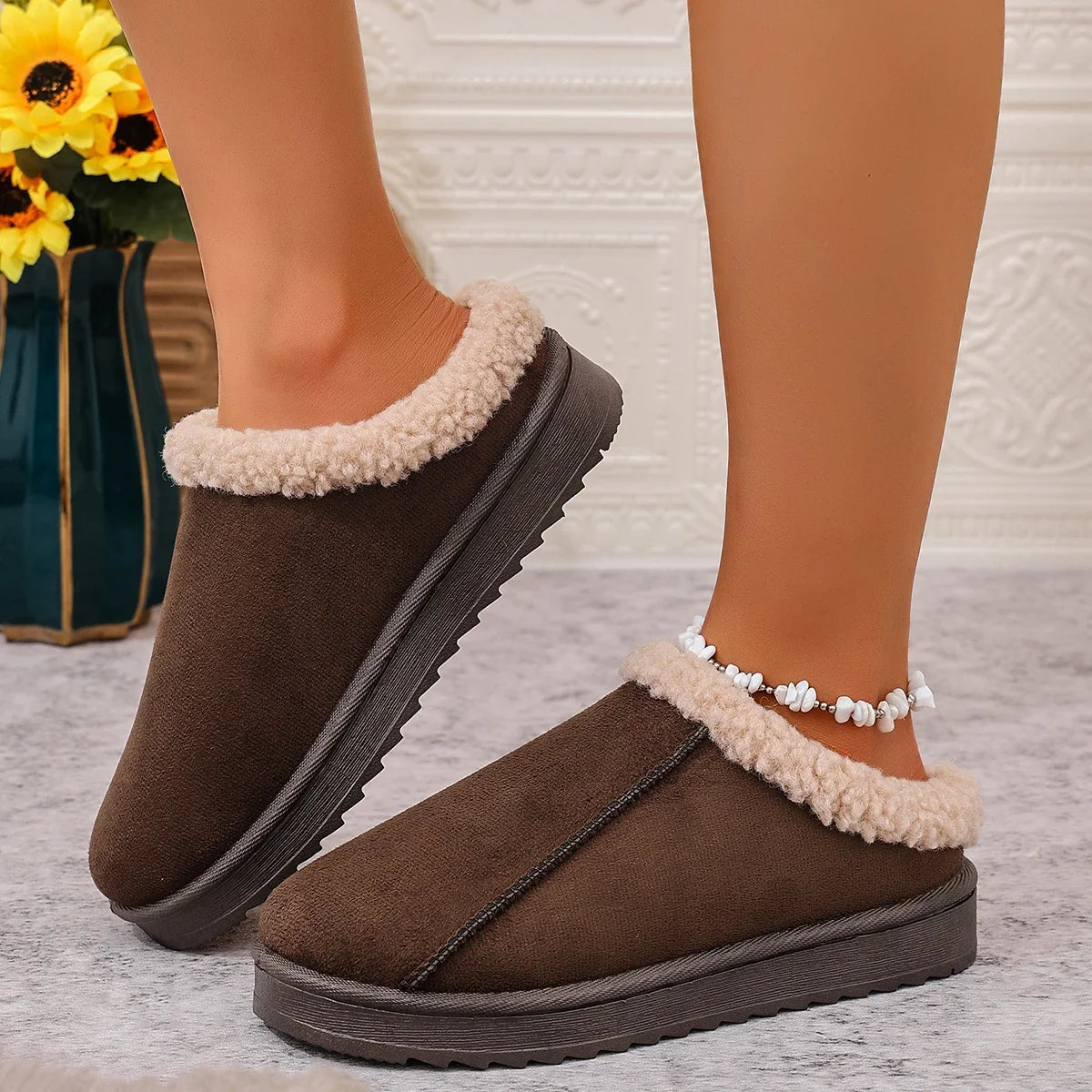 Women Fluffy Slippers
