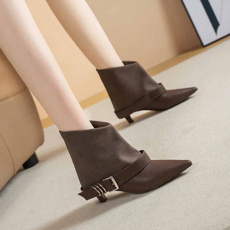 High-heeled Ankle Boots
