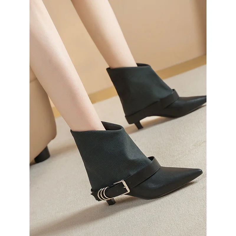 High-heeled Ankle Boots