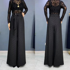 Fashionable Draping Wide Leg Pants