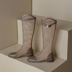 Female Summer Knee-high Mesh High Boots