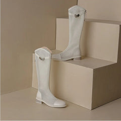Female Summer Knee-high Mesh High Boots