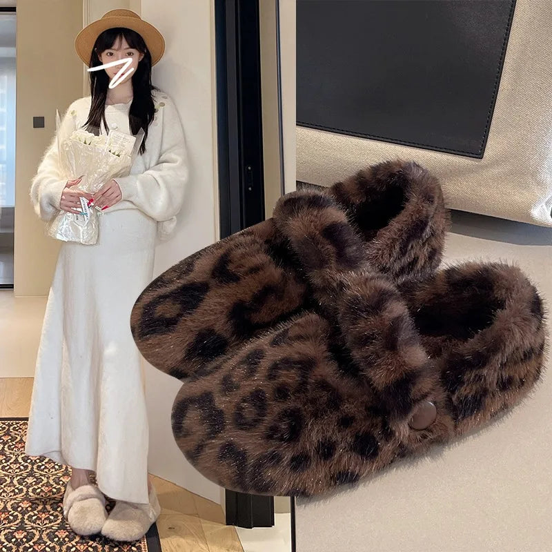 Flat Bottomed Plush Women's Shoes