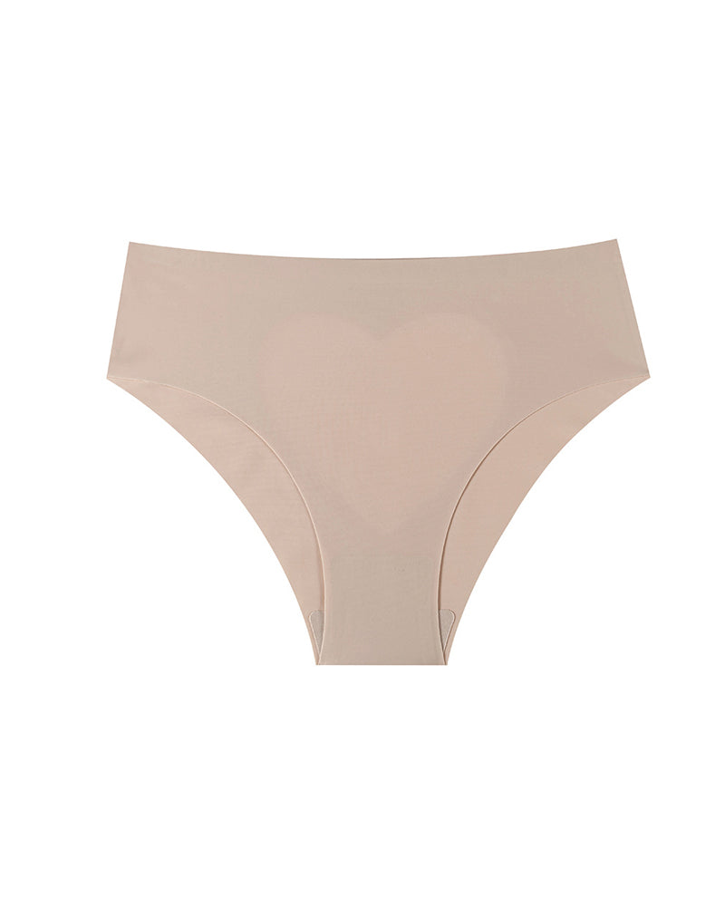 Sheer Mesh Heart-shaped Cutout Stretchy Seamless Panties