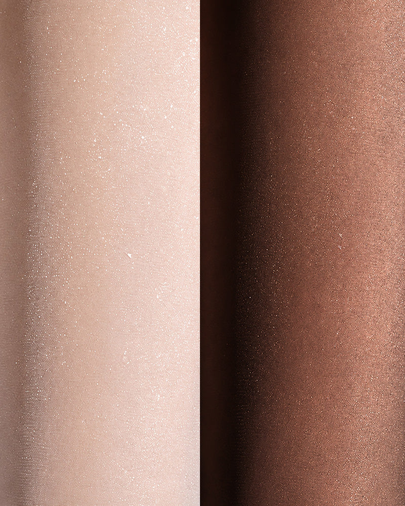 Two-Pairs Seamless Pearlescent Ultra-thin Shimmering Transparent Pantyhose