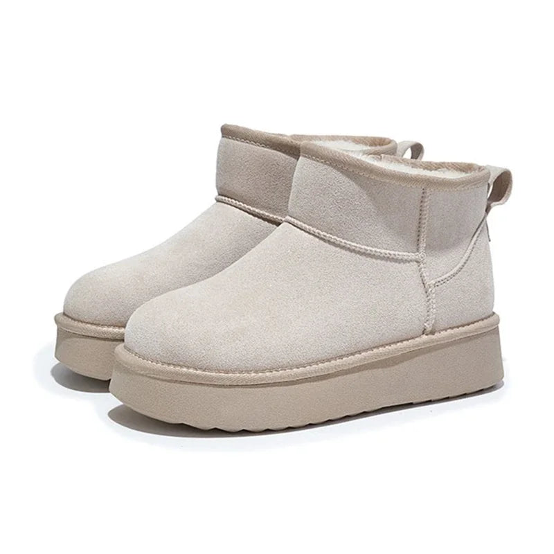 Genuine Leather Snow Boots