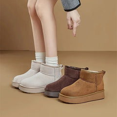Genuine Leather Snow Boots