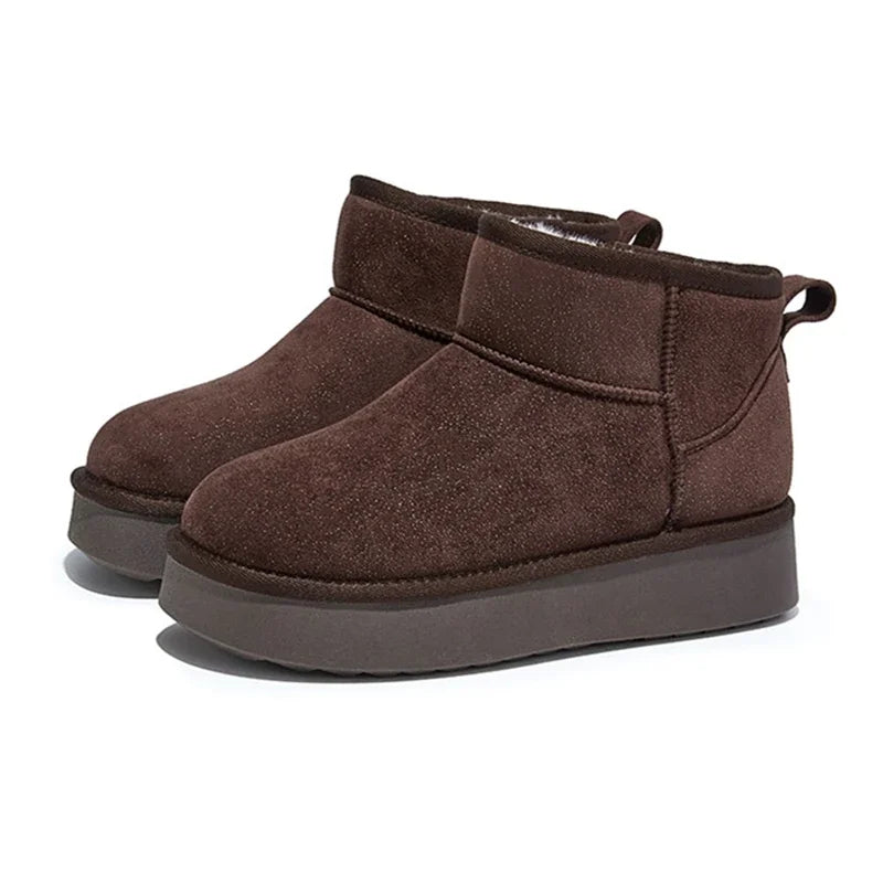 Genuine Leather Snow Boots