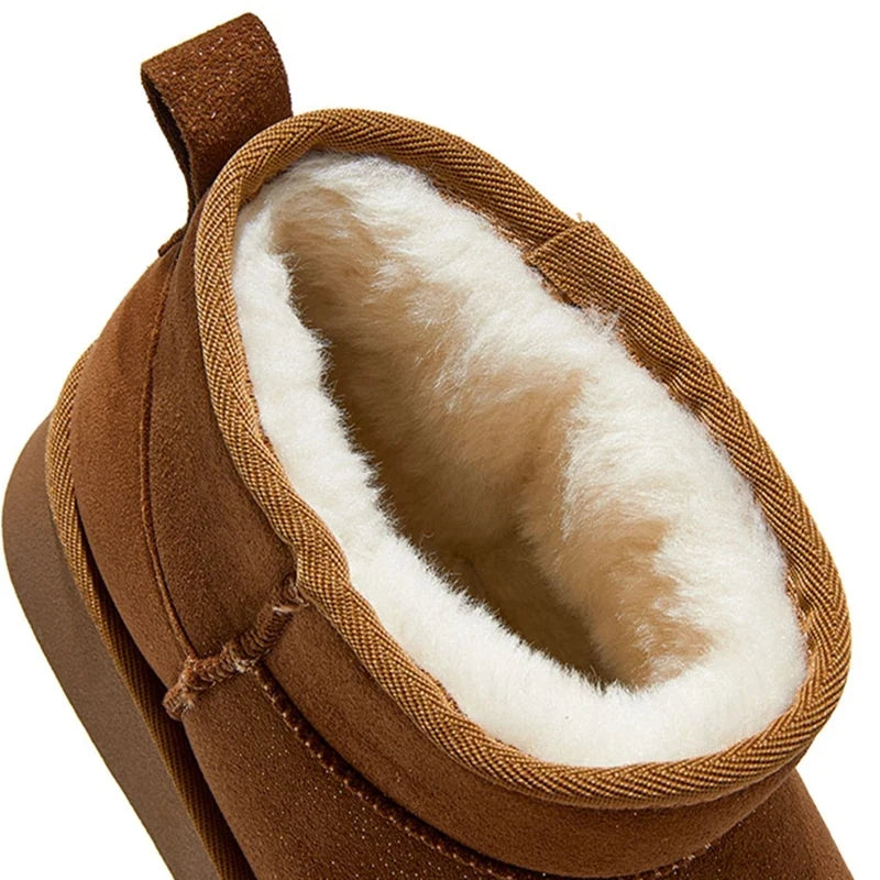 Genuine Leather Snow Boots
