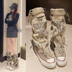 Graffiti High Top Canvas Shoes