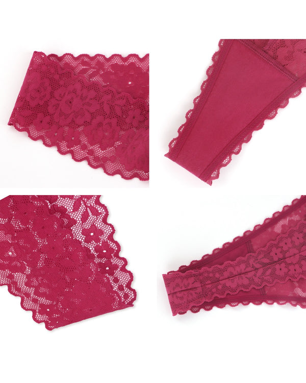 Soft Lace Cheeky Thong Underwear