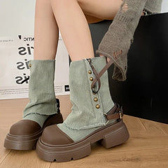 High Quality Brand Designer Ankle Boots