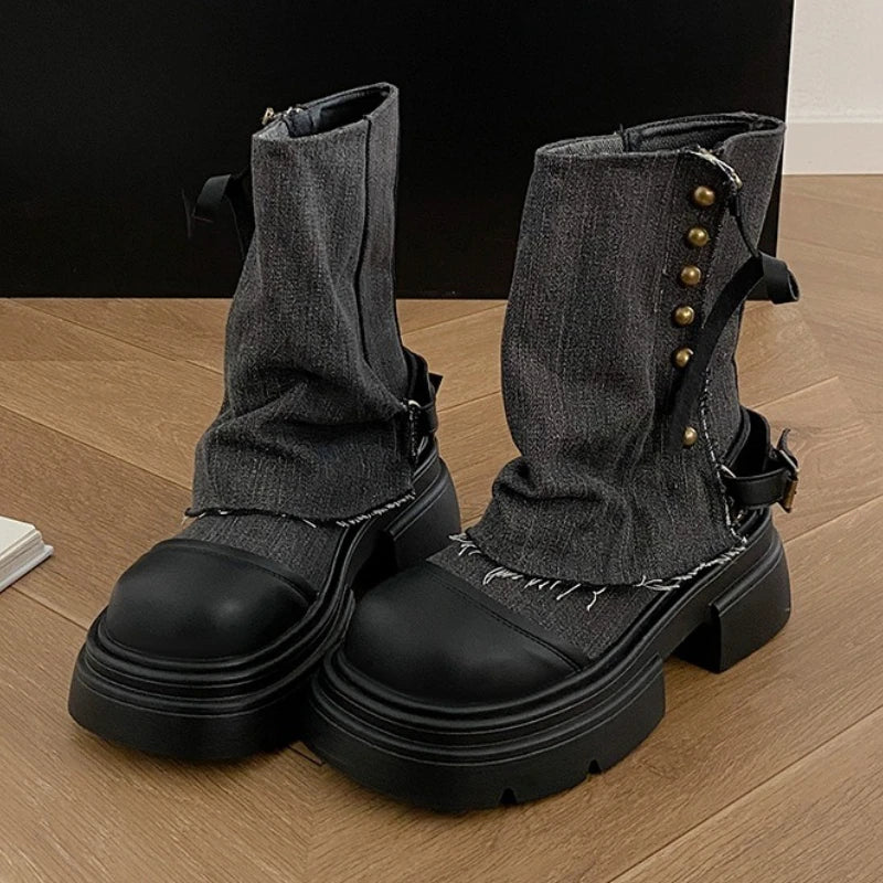 High Quality Brand Designer Ankle Boots