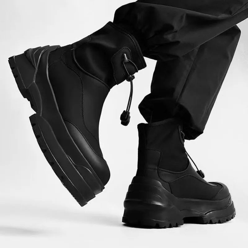 High Quality Couples Platform Ankle Boots