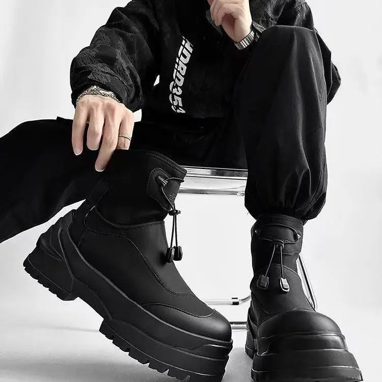 High Quality Couples Platform Ankle Boots