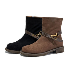 High-Quality Faux Suede Ankle Boots