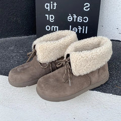 High-Quality Faux Suede Warm Snow Boots