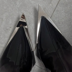 High Quality Patent Leather Ankle Boots