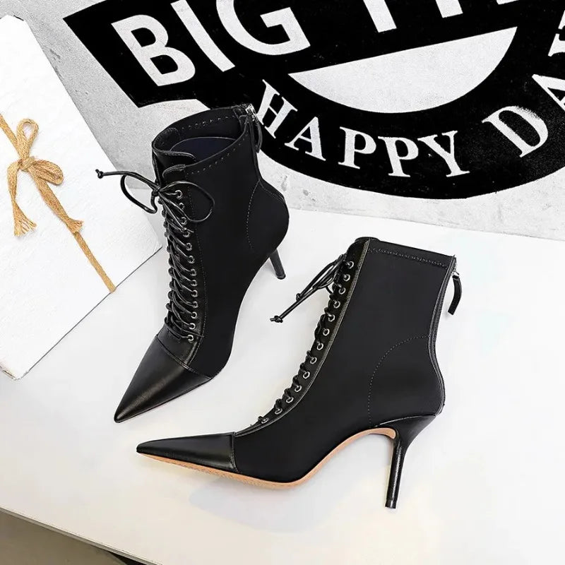 High Quality Pointed Short Boots