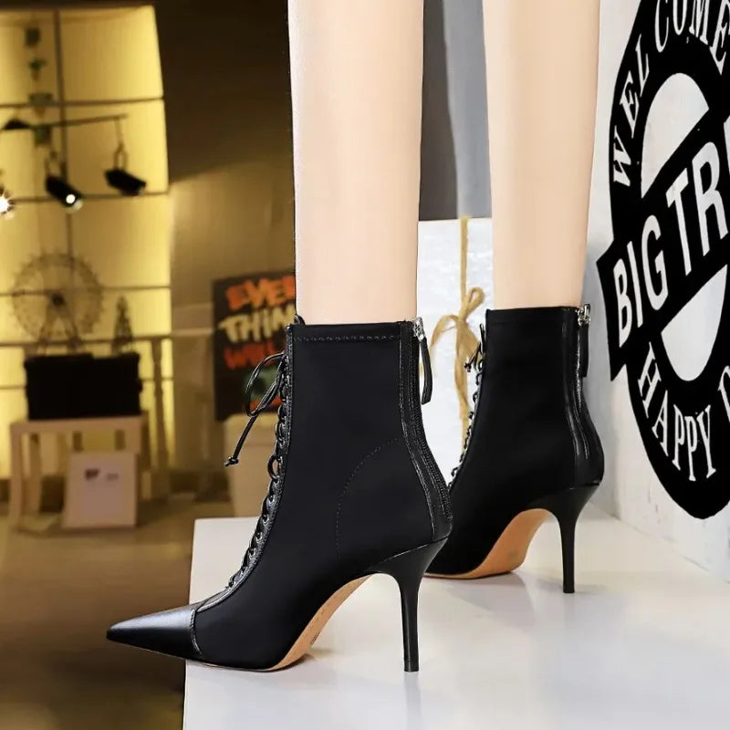 High Quality Pointed Short Boots