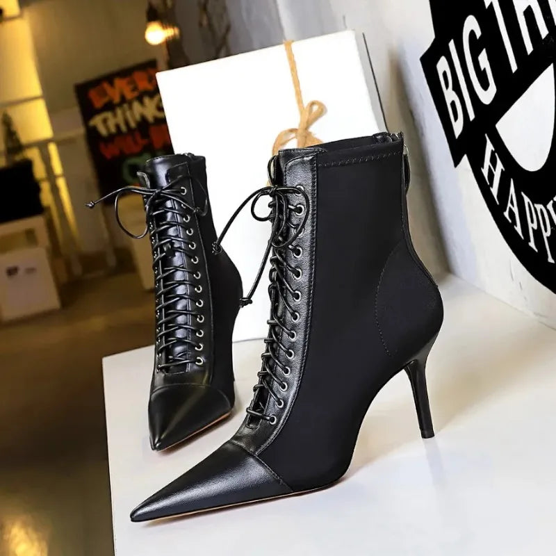 High Quality Pointed Short Boots