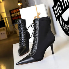 High Quality Pointed Short Boots