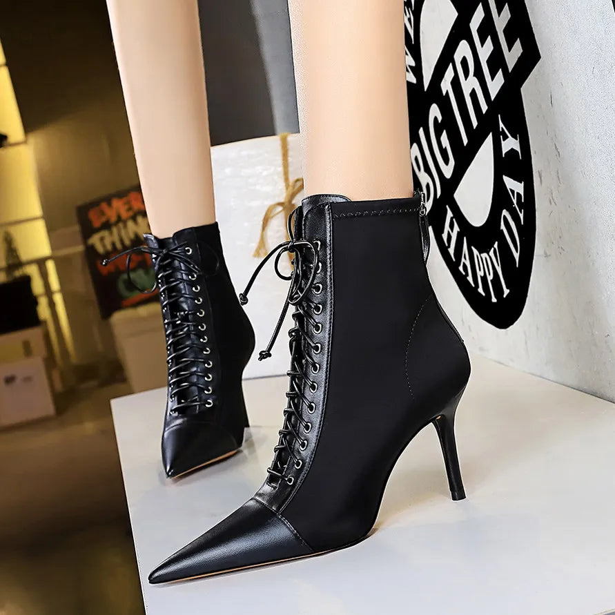 High Quality Pointed Short Boots