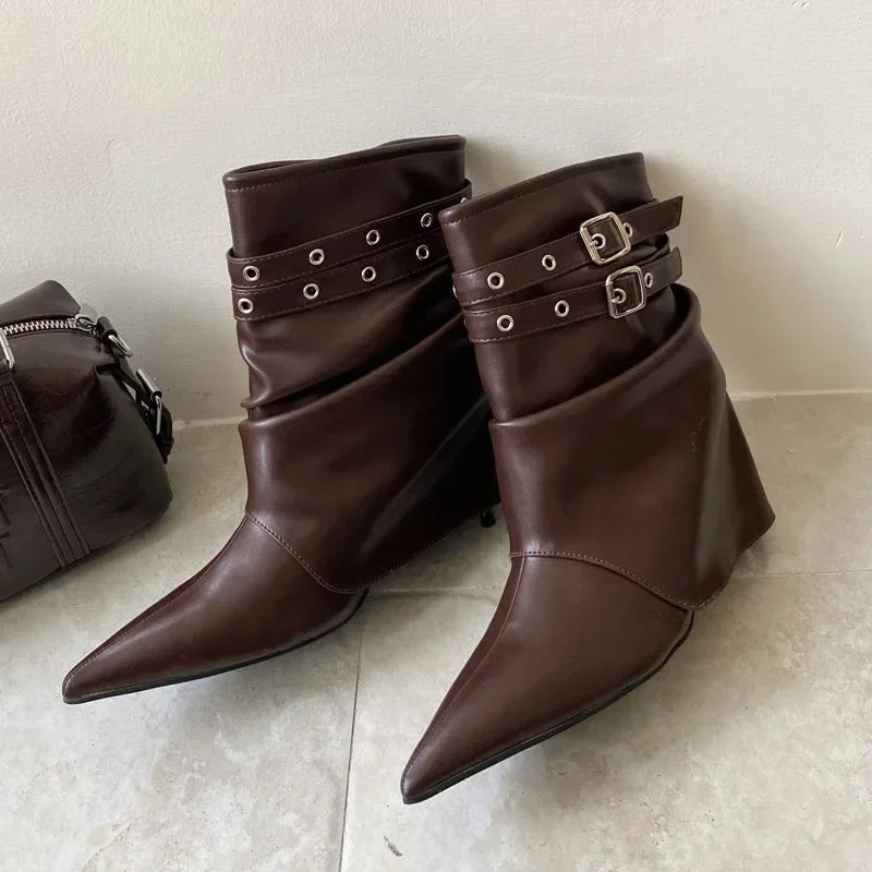 High-Quality Soft Leather Ankle Boots