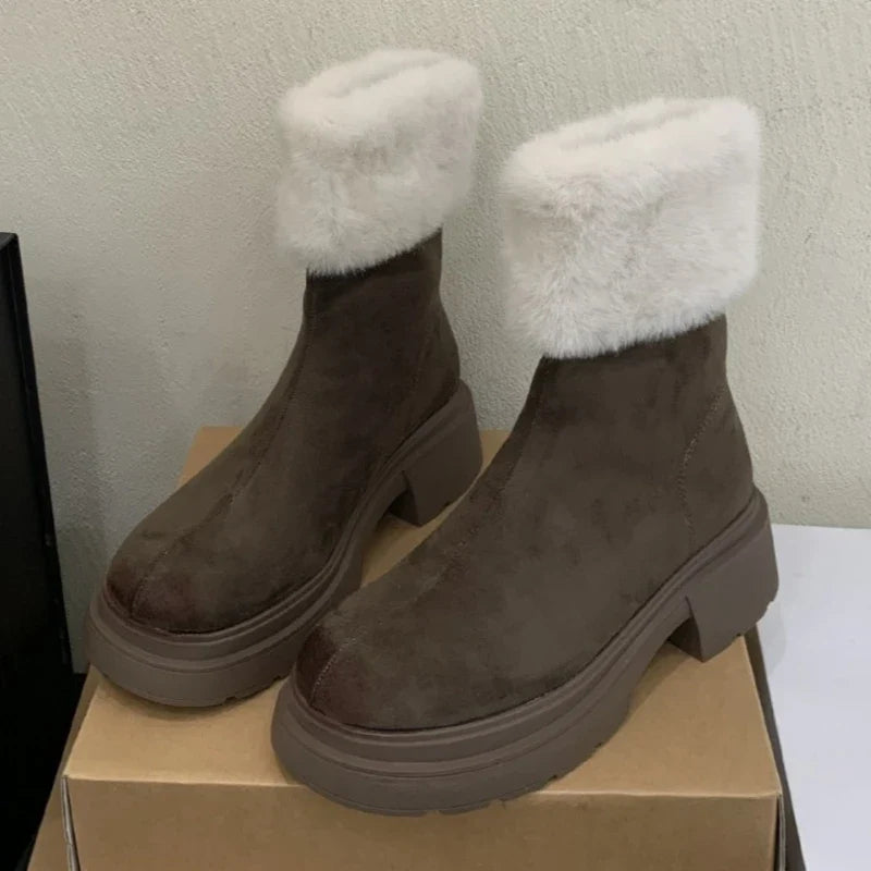 High Quality Suede Ankle Boots