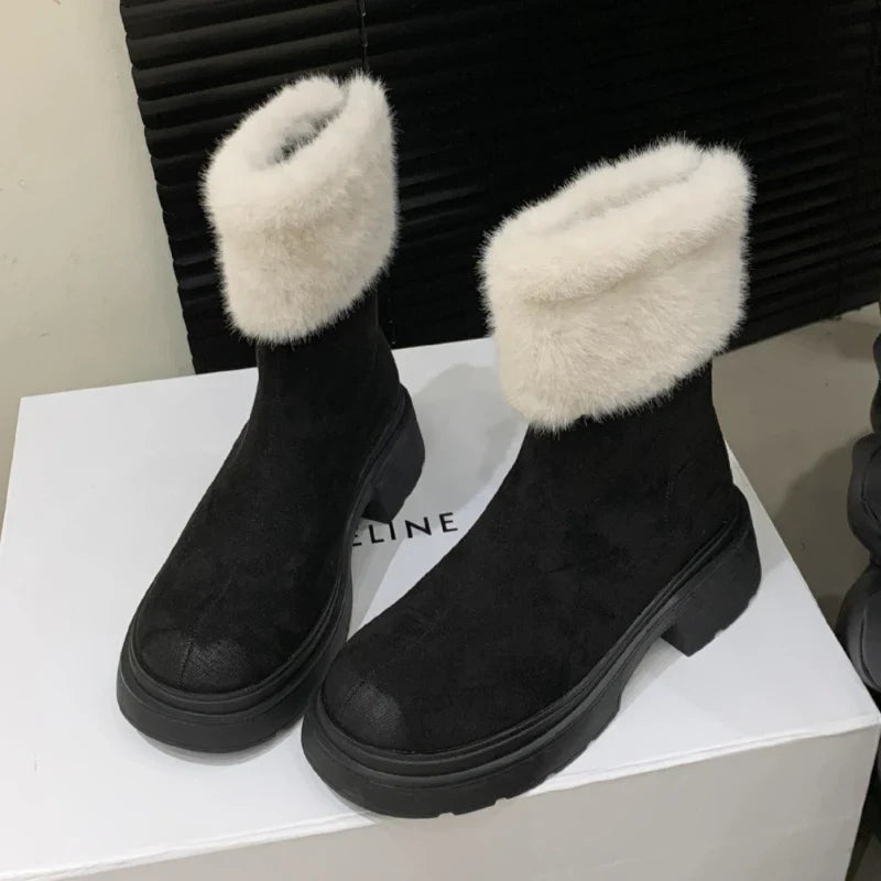 High Quality Suede Ankle Boots