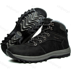 High Quality Winter Trend Plush Thick Soled Casual Men Shoes