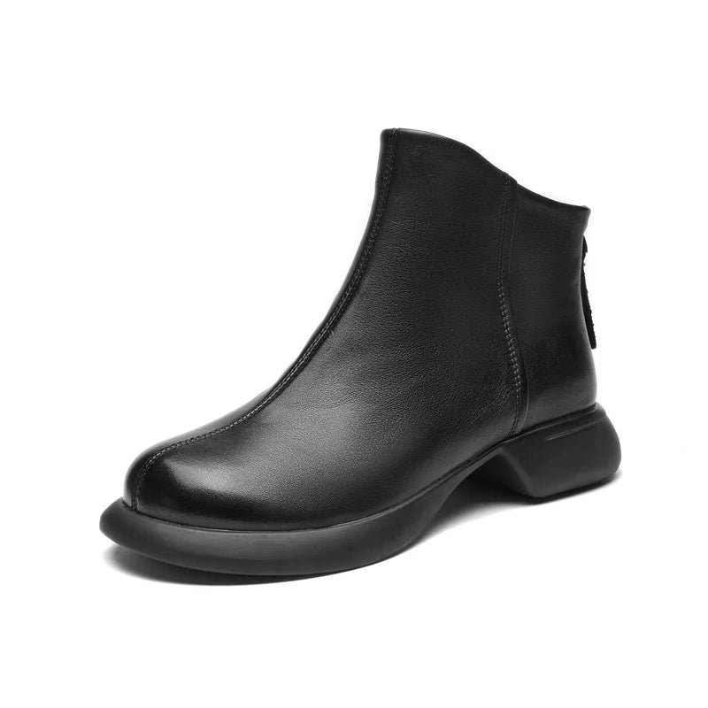 High Quality Women's Genuine Leather Ankle Boots