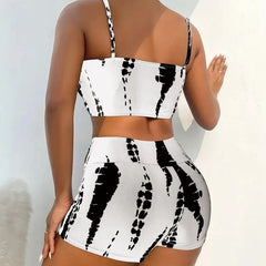 Tummy Control Bikini Set Conservative Boyleg Swimsuit, Tight Fit Two Piece for Sling