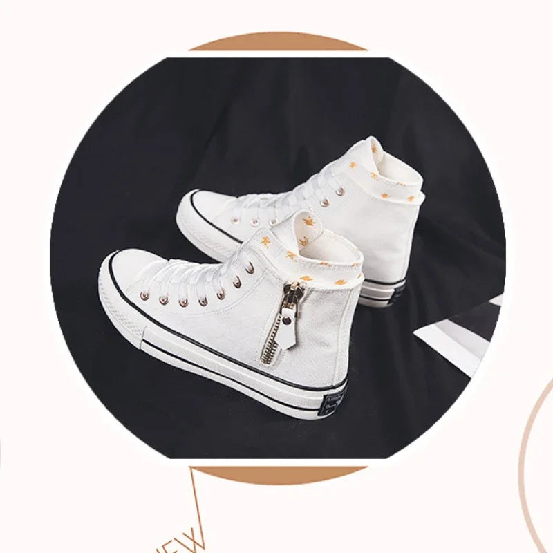 High-top Canvas Shoes