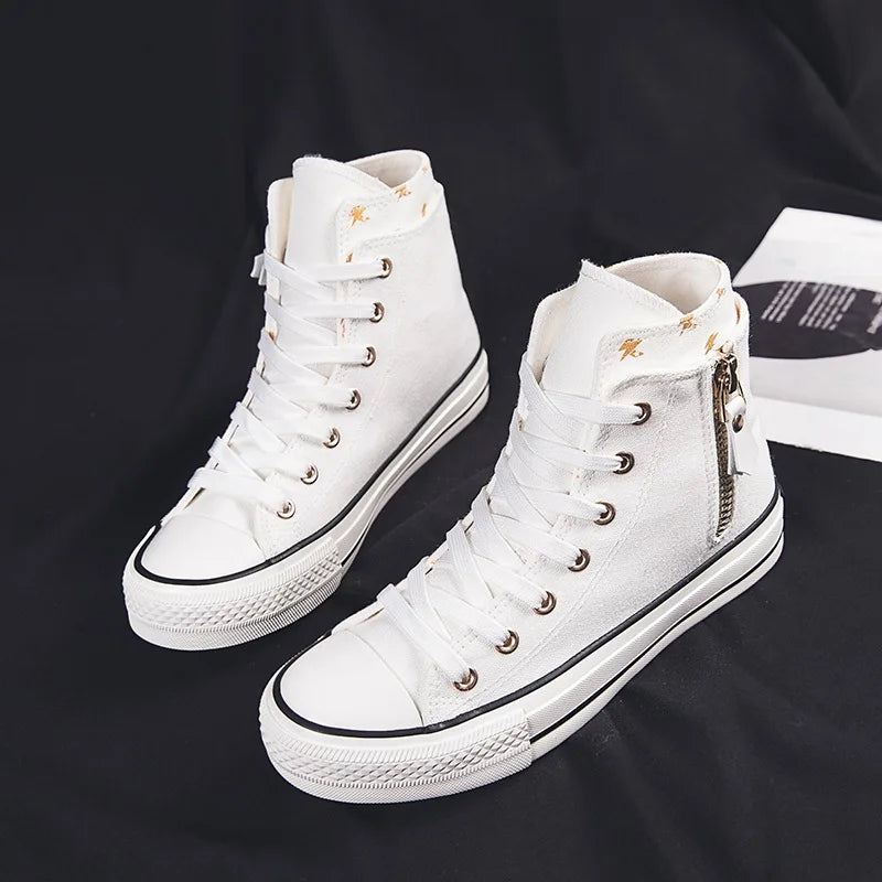High-top Canvas Shoes